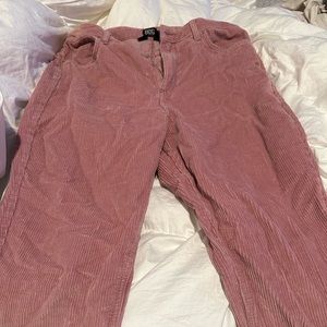 Pink corduroy pants